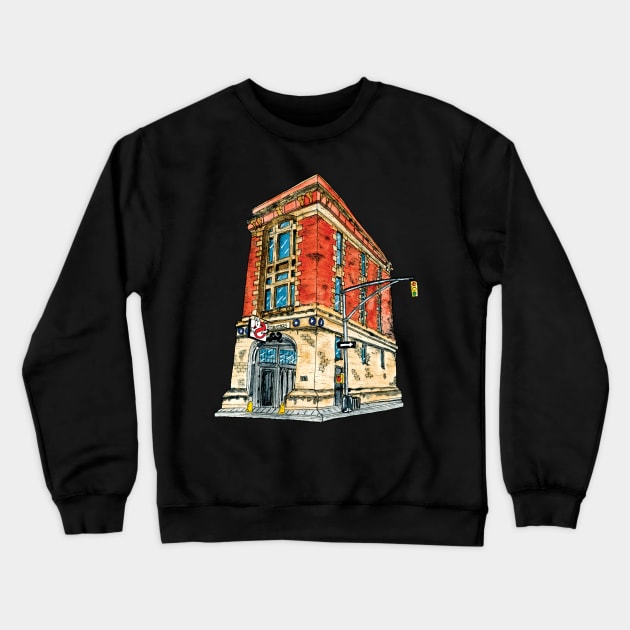 Firehouse, Hook & Ladder Company 8 Crewneck Sweatshirt by mpflies2